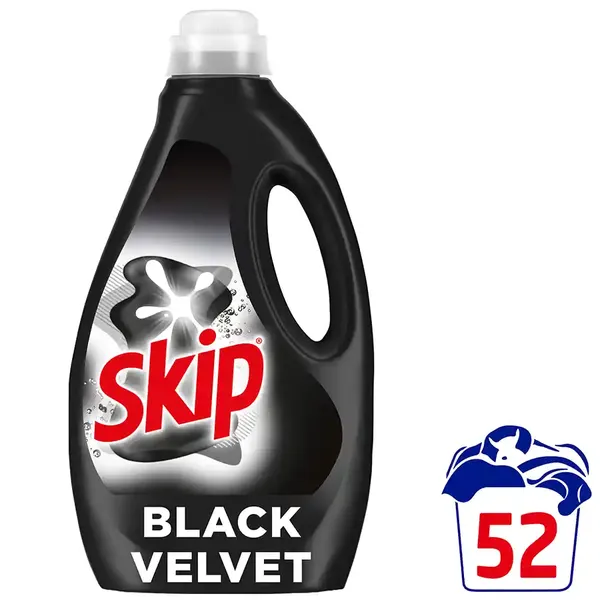 Skip Υγρό Απορρυπαντικό Πλυντηρίου Ρούχων Black Velvet  52mez. 2,34lt.