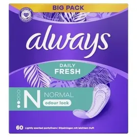 Always Daily Fresh Normal, Κλείδωμα οσμών 60 τμχ
