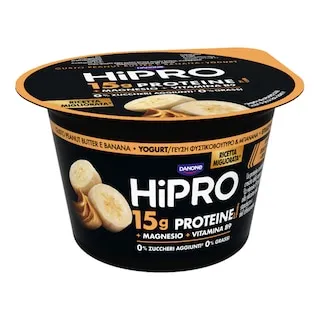 HIPRO Επιδόρπιο Γιαουρτιού HiPro Proteine Φυστικοβούτυρο & Μπανάνα 160g