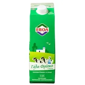 ΕΒΟΛ Φρέσκο Γάλα Ελαφρύ 1,5% Λιπαρά 1 lt