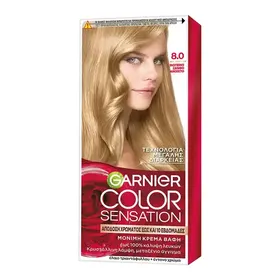 L'oreal Garnier Color Sensation Βαφή Μαλλιών No8.0 Φωτεινό Ξανθό 40ml.