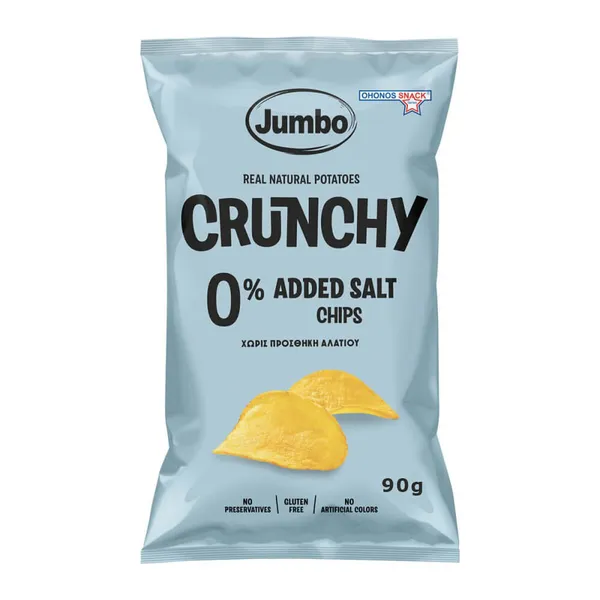 JUMBO Crunchy chips αλάτι χωρίς γλουτένη 150γρ.