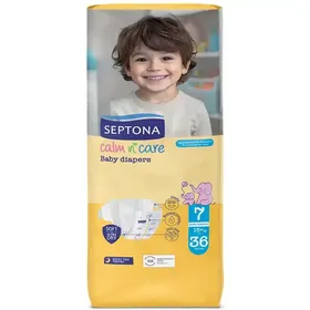 Septona Calm N' Care Βρεφικές Πάνες Νο7 (15+kg.) 36τεμ.