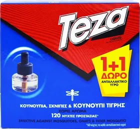 TEZA υγρό ανταλλακτικό κατά των κουνουπιών 2x50ml