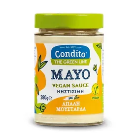 the green line Mayo vegan 280γρ κλασική / με απαλή μουστάρδα