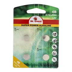 MrGrand Μπαταρίες Αλκαλικές Α76 LR44 1,5V 4τεμ.