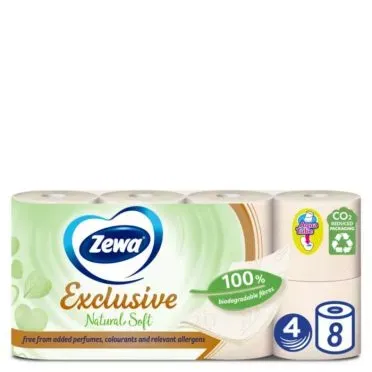 ZEWA EXCLUSIVE NATURALSOFT FSC ΡΟΛ.ΥΓ,7Χ8R, 4Ply