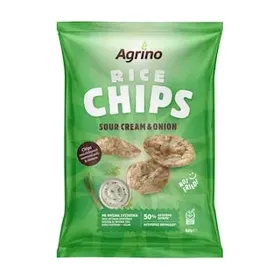 Agrino Rice Chips Sour Cream & Onion 60gr