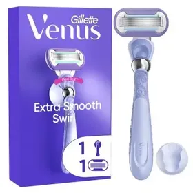 Gillette® Venus Deluxe Smooth Swirl Γυναικεία Ξυριστική Μηχανή Με 1 Ανταλλακτική Κεφαλή και Βάση Ντουζ