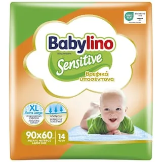 BABYLINO Υποσέντονα Βρεφικά Sensitive 90x60cm 14 Τεμάχια