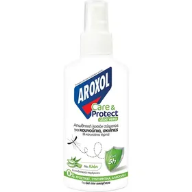 care & protect εντομοαπωθητική λοσιόν με aloe vera 100ml