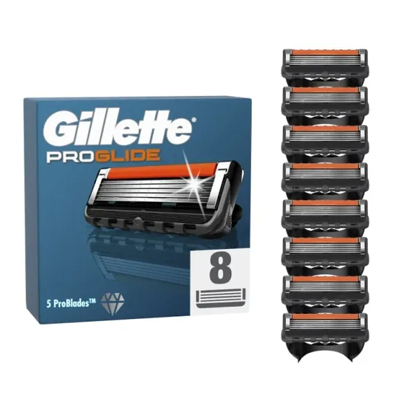 Gillette ProGlide Ανταλλακτικά Ξυριστικής Μηχανής για Άνδρες, 8 Ανταλλακτικές ...
