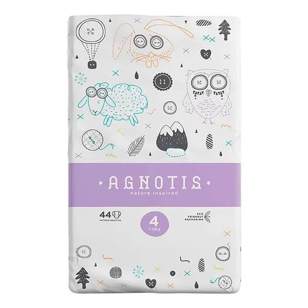 Agnotis Βρεφικές Πάνες Νo4 (7-18kg.) 44τεμ.
