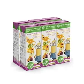 NUTRI VALLEY Φυσικός Χυμός Minions Exotic 9 Φρούτα 6x250ml