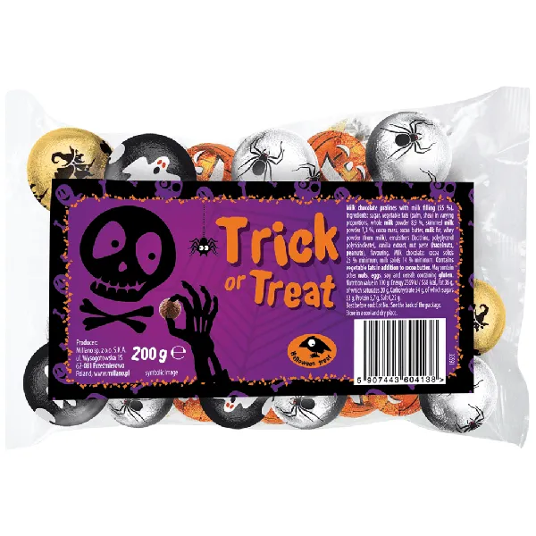 HALLOWEEN trick or treat πραλίνα με γέμιση κρέμας 200g
