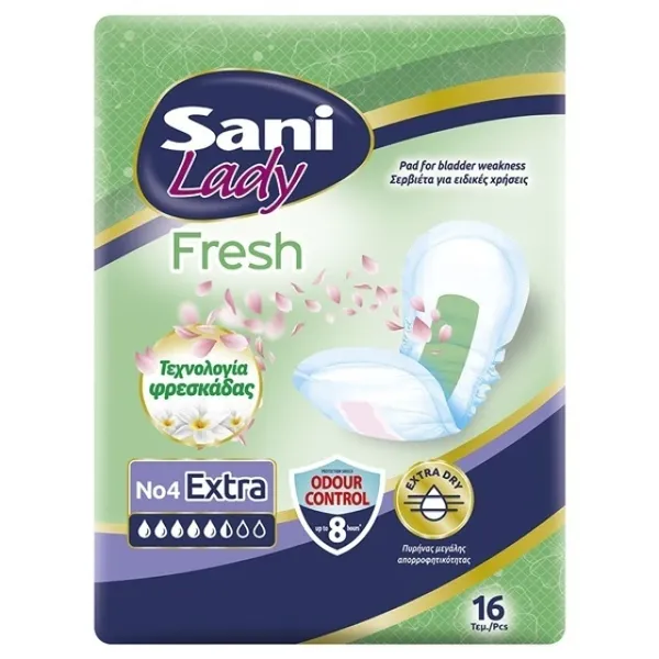 Σερβιέτες ακράτειας Fresh Extra No4