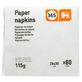 AB 365 Χαρτοπετσέτες Λευκές 28x30cm 115g
