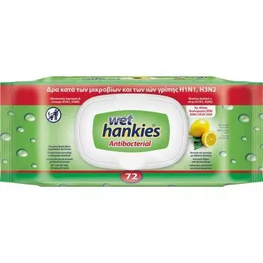 WET HANKIES THICK 72T LEMON FRESH