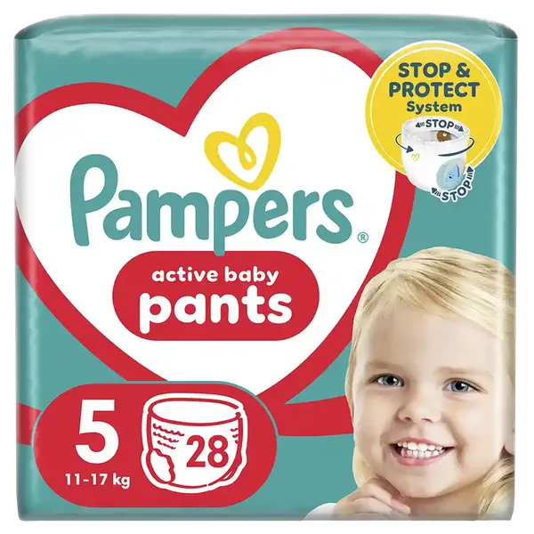 PAMPERS pants παιδικές πάνες • Νο5 28τεμ / Νο6 25τεμ