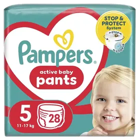 PAMPERS pants παιδικές πάνες • Νο5 28τεμ / Νο6 25τεμ