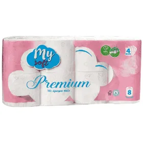 MY SOFT premium χαρτί υγείας 4φύλλων 10άρι 1,230kg