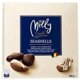 MILLY Σοκολατάκια Κοχύλια Πραλίνες Φουντούκι 250g