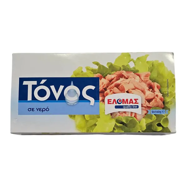 τόνος σε νερό 2x160γρ.