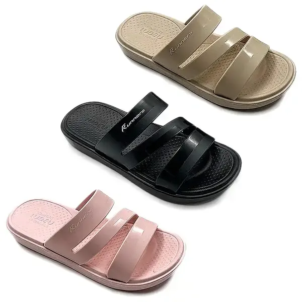 Runners Σαγιονάρες Γυναικείες Black/Light Beige/Pink (Κ 261-5431) No36-41 (Διάφορα Χρώματα)