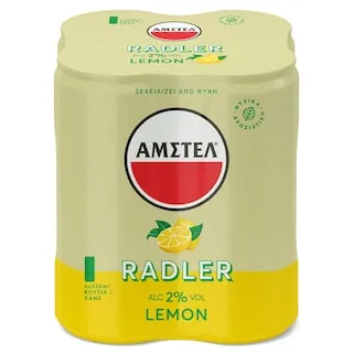 AMSTEL Μπύρα Radler Λεμόνι Κουτί 4x330ml