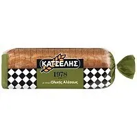 Κατσέλης Ψωμί Το Παραδοσιακό Ολικής Άλεσης Σε Φέτες 720γρ.