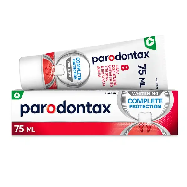 Parodontax Complete Protection Whitening, Οδοντόκρεμα Για Ούλα που Αιμορραγούν 75ml