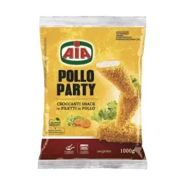 Aia Pollo Party Φιλετάκια Κοτόπουλο Παναρισμένα Κατεψυγμένα 1kg
