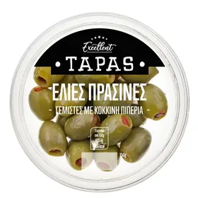 ΕΛΙΕΣ πράσινες με πιπεριά