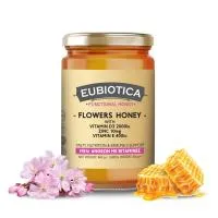 Μέλι Ανθέων με βιταμίνες D3, E & Ψευδάργυρο EUBIOTICA 460g