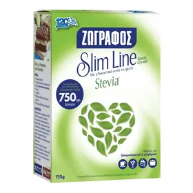 Γλυκαντικό Stevia Slim Line ΖΩΓΡΑΦΟΣ σε σκόνη 150gr
