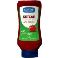 Κέτσαπ 0% Προσθήκη Ζάχαρης Condito 470g