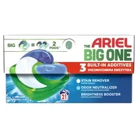 ARIEL Pods Big One Απορρυπαντικό Πλυντηρίου Ρούχων Alpine 21 κάψουλες