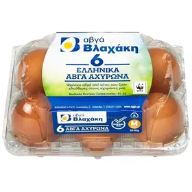 αβγά αχυρώνα βαμμένα 6άδα medium 53/63g