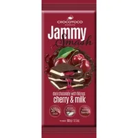 JAMMY Σοκολάτα Μαύρη με Κεράσι 80γρ.
