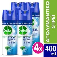 Απολυμαντικό Σπρέι Crisp Linen Dettol 4x400ml