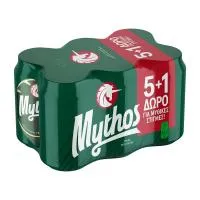 Μπύρα Κουτί Mythos 6x330 ml 5+1 Δώρο