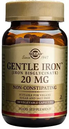 SOLGAR Gentle Iron 20mg 90 φυτικές κάψουλες