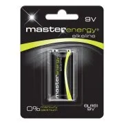 MASTER ENERGY Αλκαλική Μπαταρία Πλακέ 9Volt