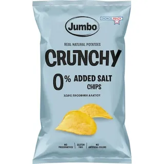 Chips Crunchy χωρίς αλάτι 140γρ.
