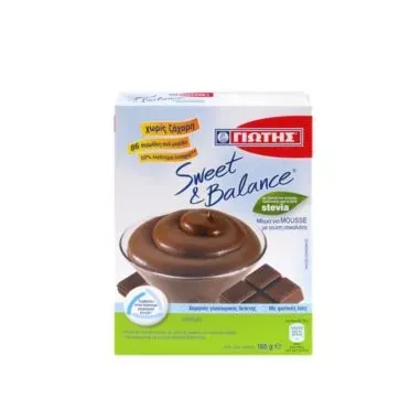 SWEET & BALANCE MOUSSE ΣΟΚΟΛΑΤΑ 165g