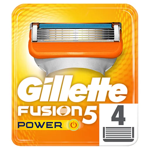 Gillette Fusion5 Power Aνταλλακτικές Κεφαλές 4τεμ.