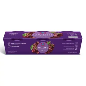 vitaline επιδόρπιο γιαουρτιού κεράσι 3x180g