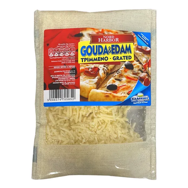 Τριμμένο edam & gouda ΕΛΛΗΝΙΚΕΣ ΦΑΡΜΕΣ 170gr