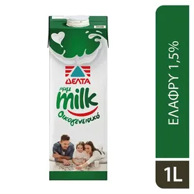 ΔΕΛΤΑ μμμMILK Οικεγενειακό Γάλα 1,5% Λιπαρά 1lt