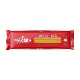 μακαρόνια σπαγγέτι Νο6 ή σπαγγετίνη Νο10 500γρ.